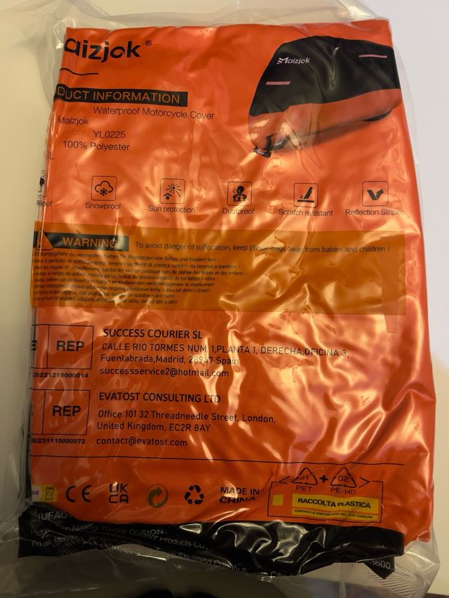 Funda Moto Impermeable Maizjok YL0225