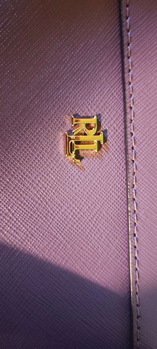 Bolso Ralph Lauren Morado y Dorado