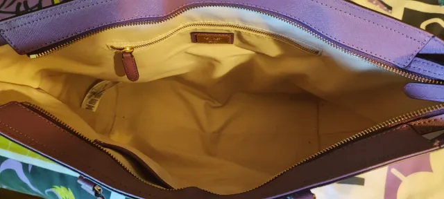 Bolso Ralph Lauren Morado y Dorado