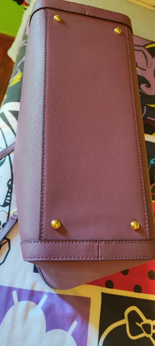 Bolso Ralph Lauren Morado y Dorado