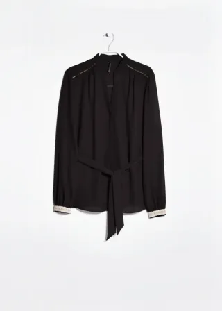 Blusa lazo Mango
