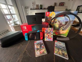 Nintendo Switch + 3 Juegos + Funda + tarjeta