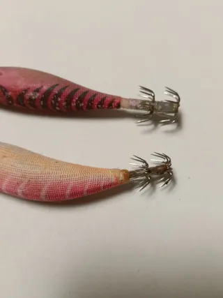 Señuelos Yozuri y Yamashita para calamar