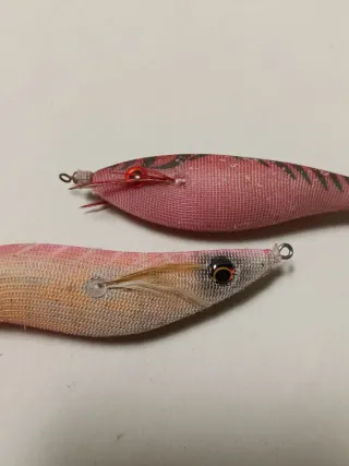 Señuelos Yozuri y Yamashita para calamar