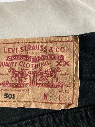 Levi's 501 Vintage Jeans Negros