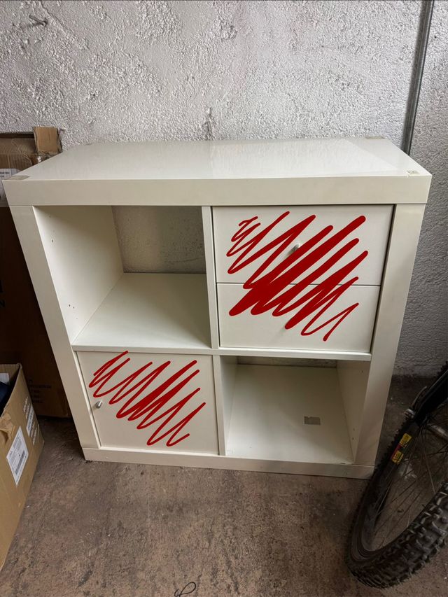 Mueble Kallax 4 cubos blanco