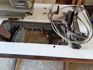 Máquina de coser industrial doble arrastre