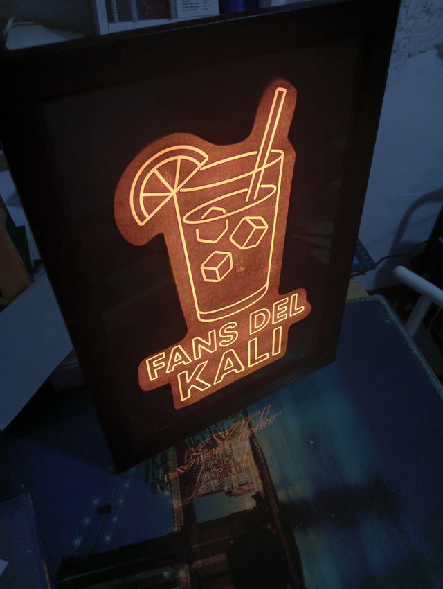 Rótulo Neón Personalizado Fans Del Kali