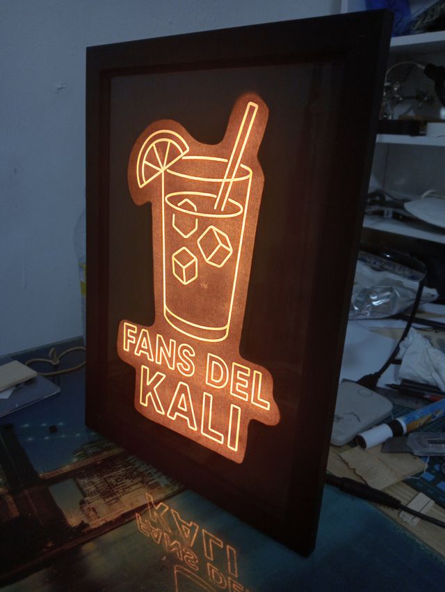 Rótulo Neón Personalizado Fans Del Kali