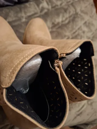 Botines beige/marrón Talla 38