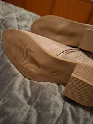 Botines beige/marrón Talla 38