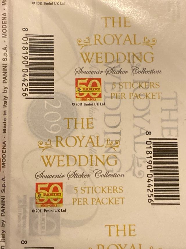 Cromos The Royal Wedding 2011