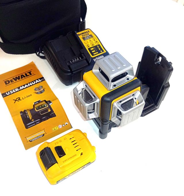 Nivel Láser DeWalt 360° 12 Líneas+Batería+Cargador