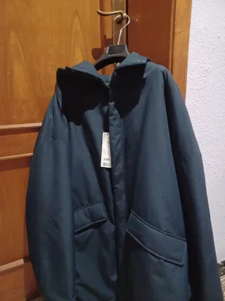 Chaquetón Adolfo Domínguez Azul Hombre.Nuevo