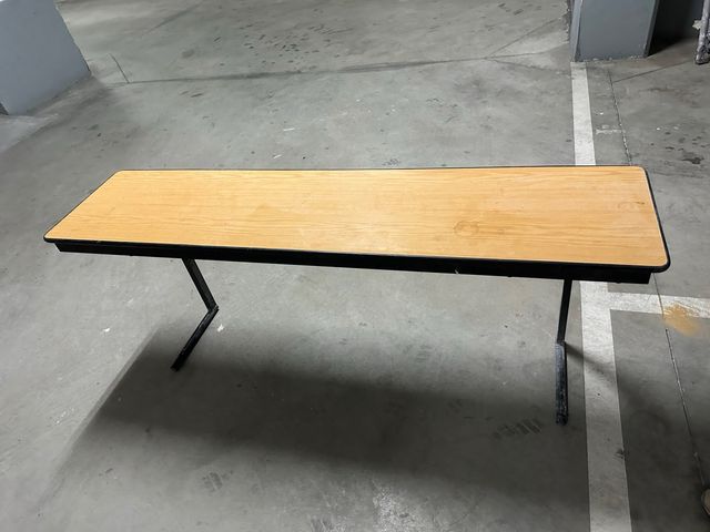 Mesa plegable madera y metal