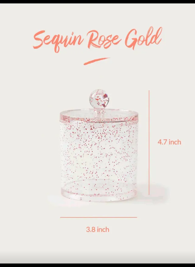 Set organizer make-up glitter rosa