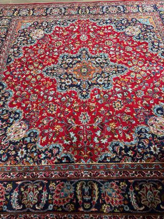 Alfombra Persa Kashan 3x3m Lana