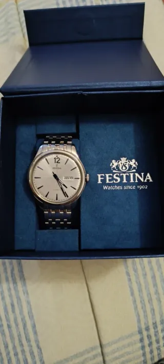 Reloj Festina Caballero Plata y Blanco