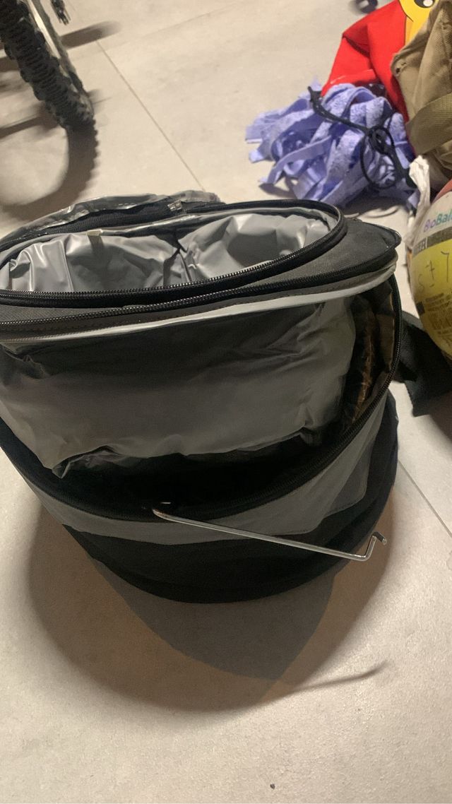 Barbacoa Portátil Negra y Plateada