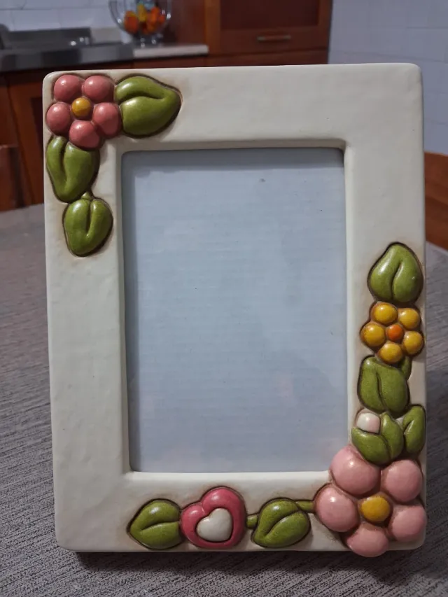 Portafoto Thun decorato fiori e cuore