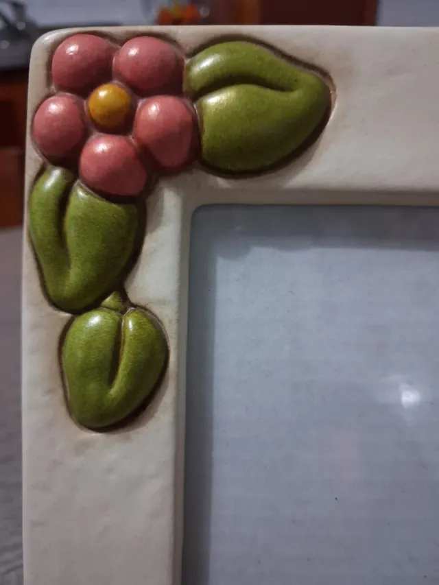 Portafoto Thun decorato fiori e cuore