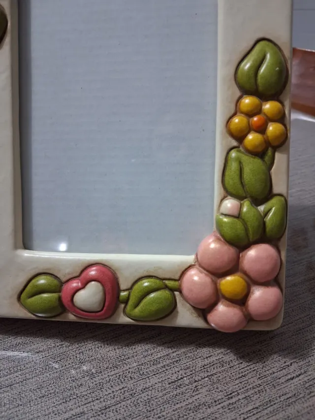 Portafoto Thun decorato fiori e cuore