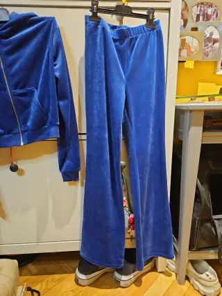 Chándal terciopelo azul eléctrico