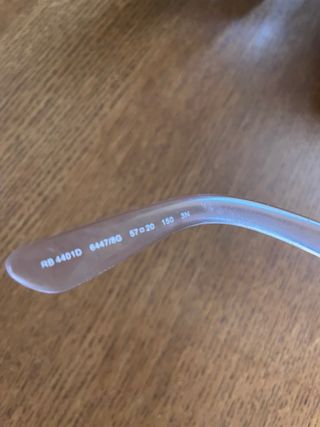 Gafas de sol Ray-Ban transparentes