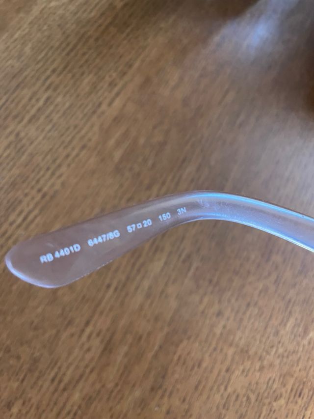 Gafas de sol Ray-Ban transparentes