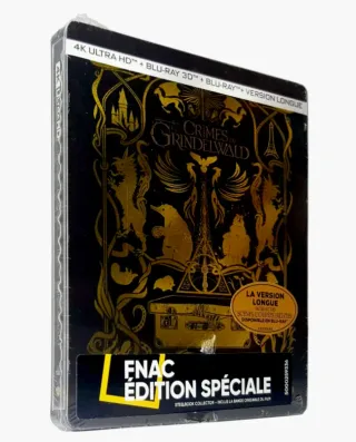 Steelbook Grindelwald 4K + Blu-ray 3D + Blu-ray