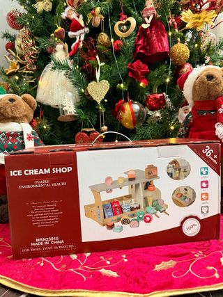 Negozio di gelati in legno per bambini