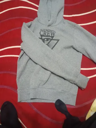 Felpa Illuminati Crew Grigia