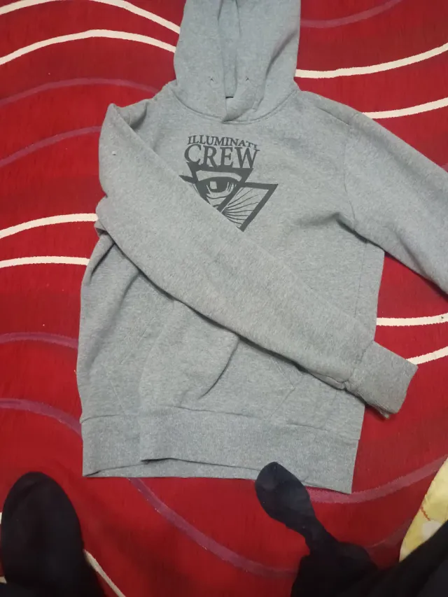 Felpa Illuminati Crew Grigia
