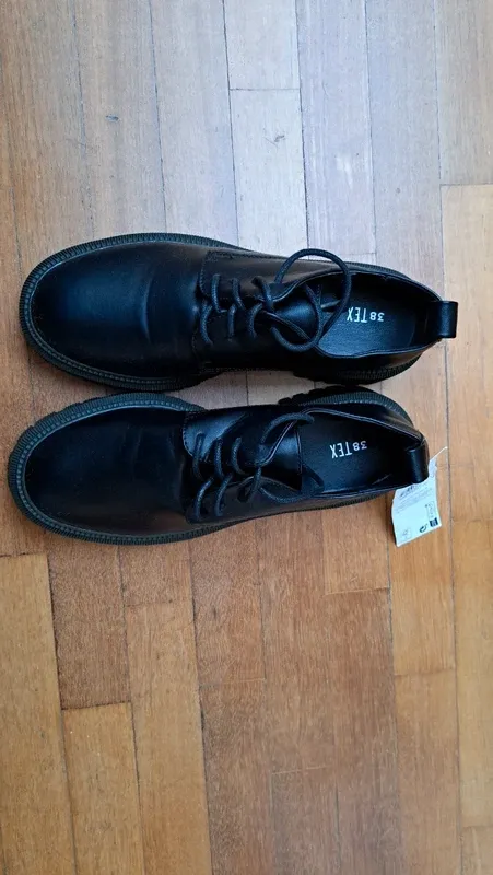 Zapatos Tex Negros Talla 38 Nuevos