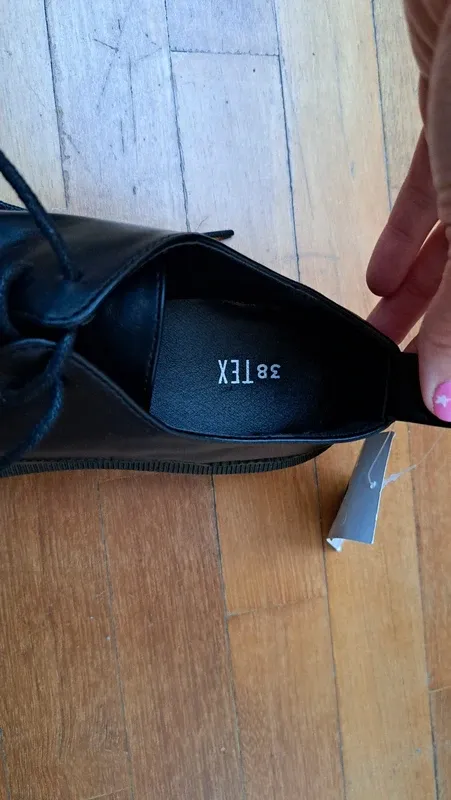 Zapatos Tex Negros Talla 38 Nuevos