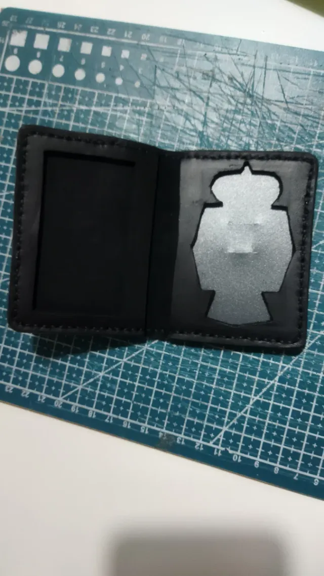 Cartera porta placa negra