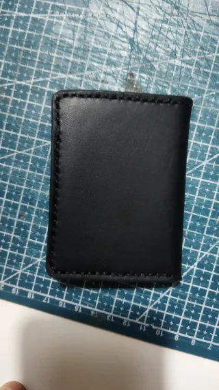 Cartera porta placa negra