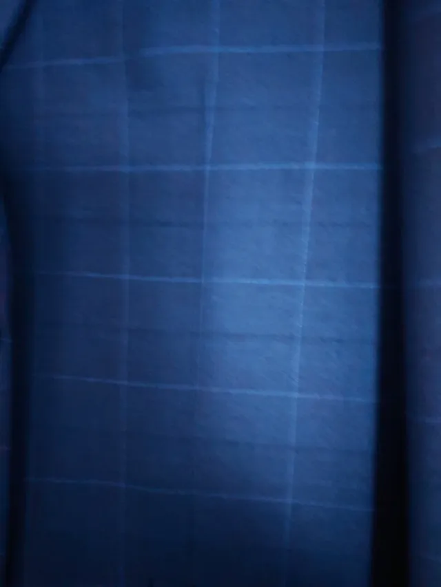 Traje de hombre azul a cuadros