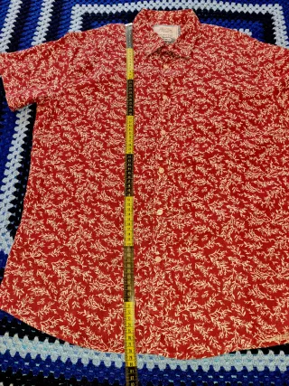 Camisa lino Springfield burdeos estampado Floral