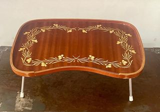 Mesa bandeja vintage madera plegable 60s