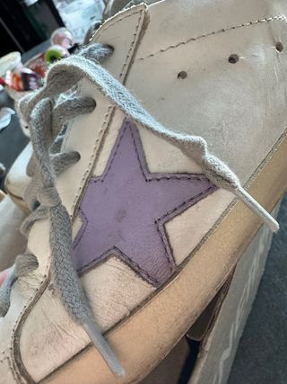 Golden Goose Donna Taglia 37 Viola Bianco