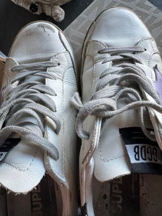 Golden Goose Donna Taglia 37 Viola Bianco