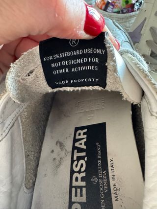 Golden Goose Donna Taglia 37 Viola Bianco