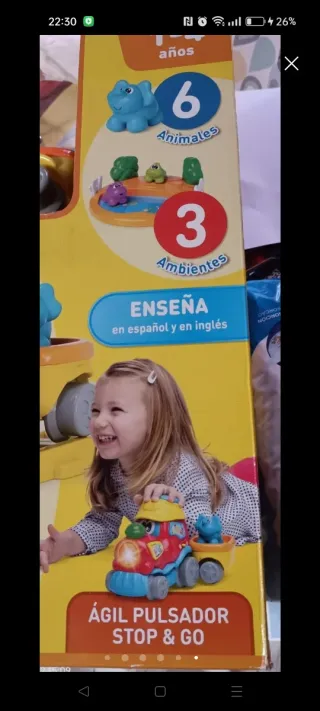 Tren bilingüe de juguete Chicco