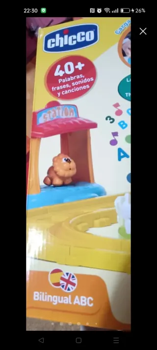 Tren bilingüe de juguete Chicco