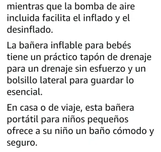 Bañera inflable bebé Anluomafuy Rosa