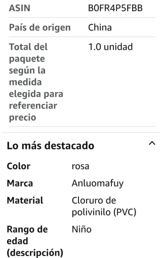 Bañera inflable bebé Anluomafuy Rosa