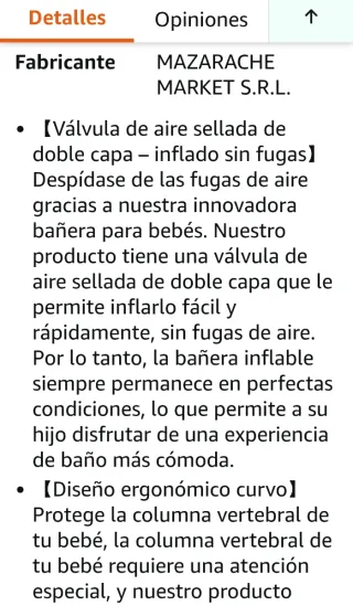 Bañera inflable bebé Anluomafuy Rosa