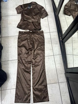 Completo L.A. BLUE ROSE raso marrone