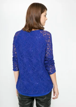 Blusa lentejuelas Mango